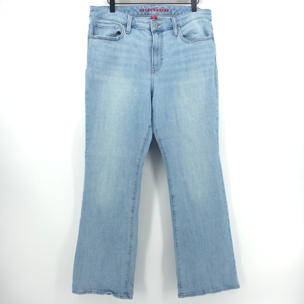 Lucky Brand Lucky Curvy Boot Women Jeans 14/32 Light Wash High Rise Bootcut